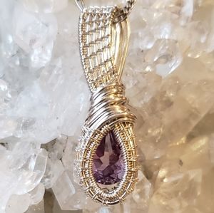 Handmade Wire Woven Pendant